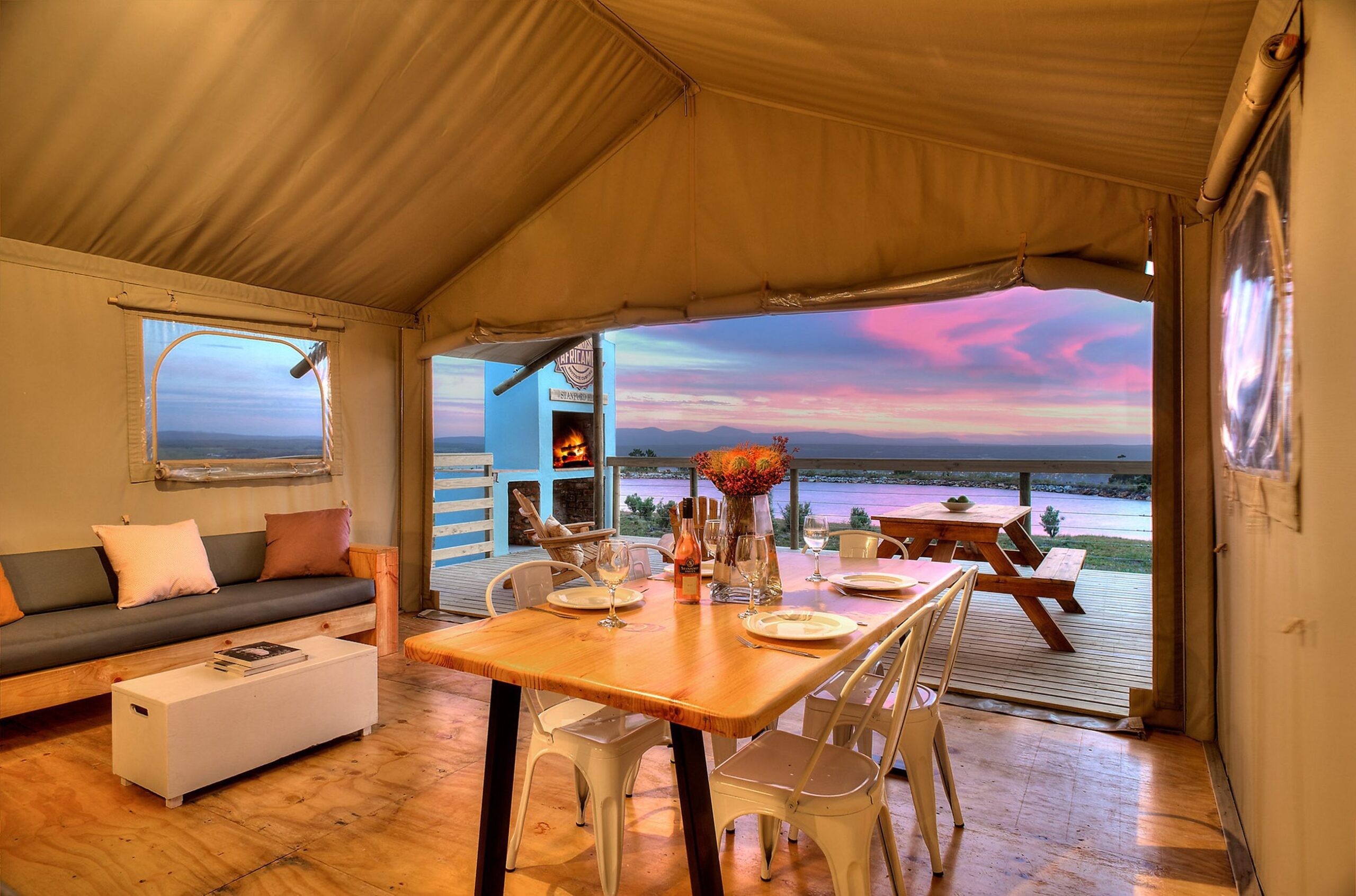 fricamps stanford hills glamping south africa