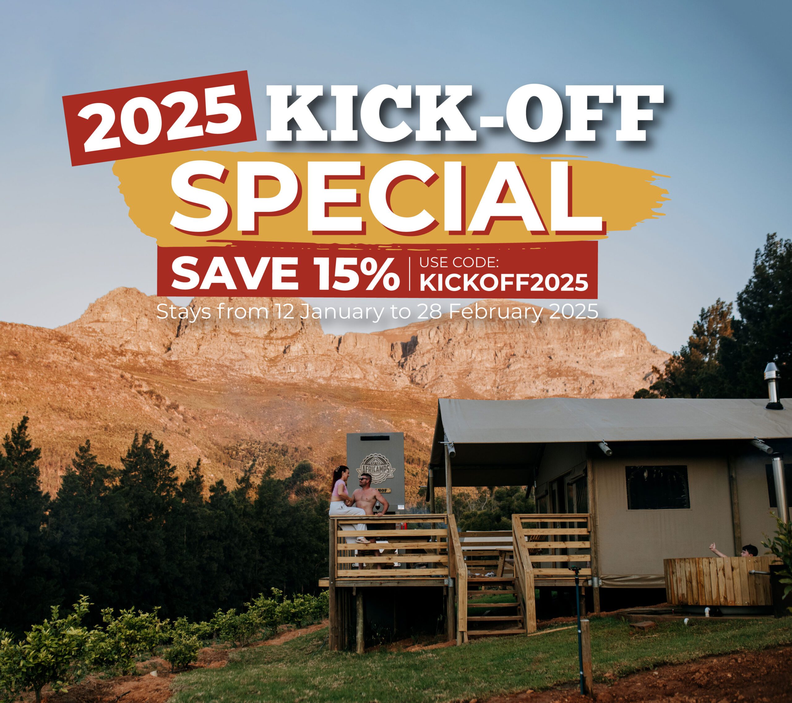 africamps boutique glamping 2025 kick-off special save 15%